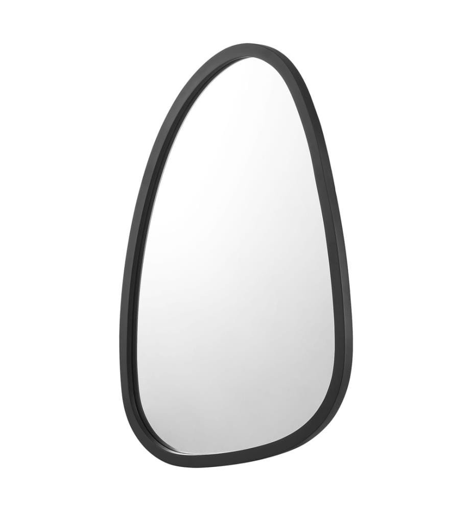 miroir mural Grottole noir mat 62x50 cm