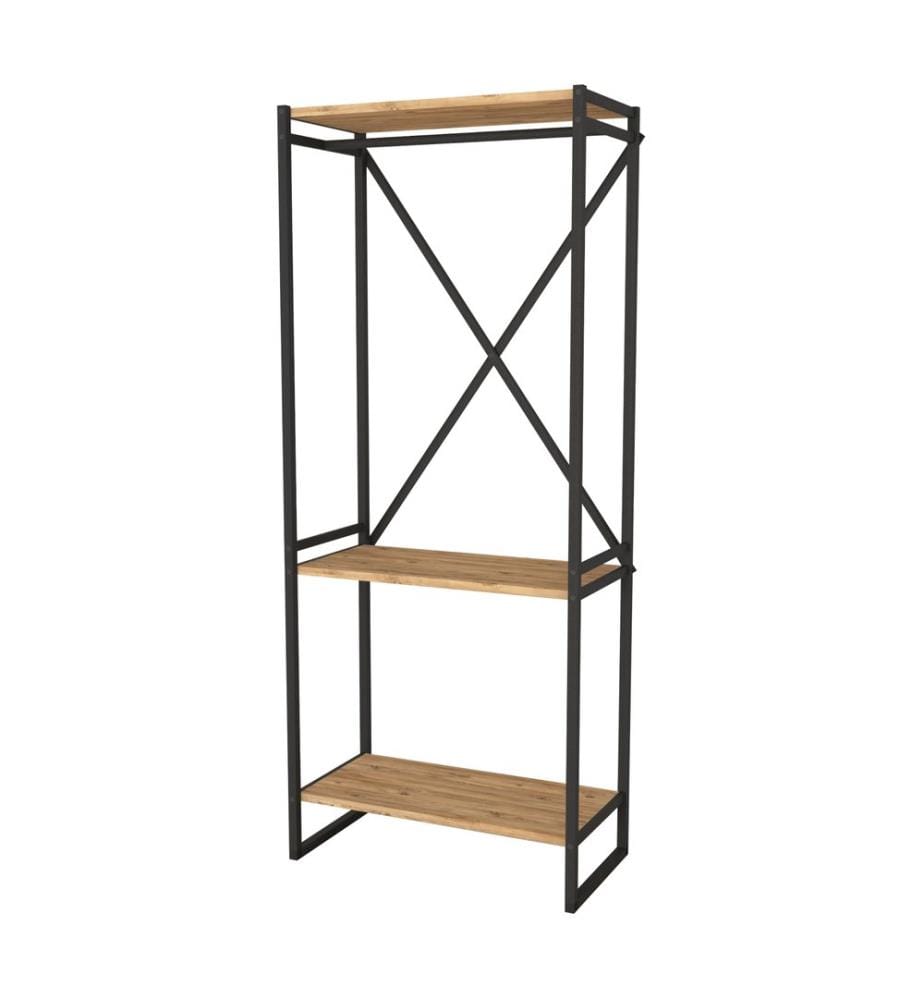 Portemanteau Ulstein 160 x 66 x 34 cm, aspect chêne