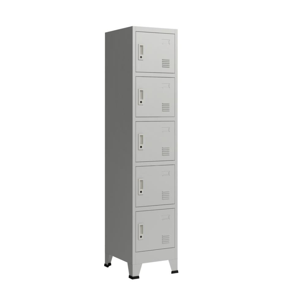 Armoire à casiers Joroinen à 5 portes, 180 cm