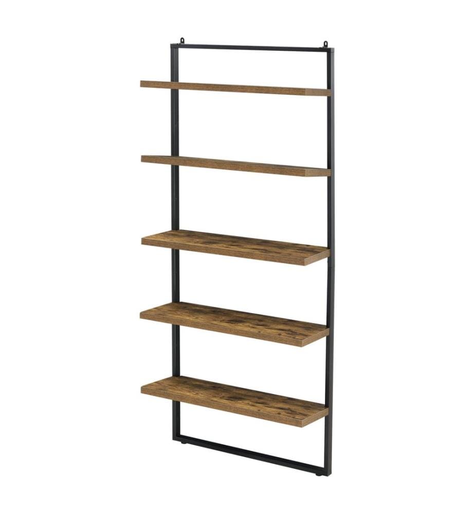 Bibliothèque E mmaboda 195 x 80 x 30 cm avec 5 étagères en bois