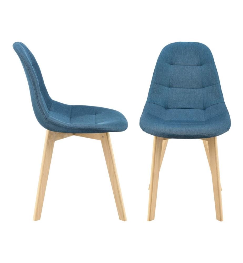Chaise de salle à manger Kopparberg, lot de 2, bleu