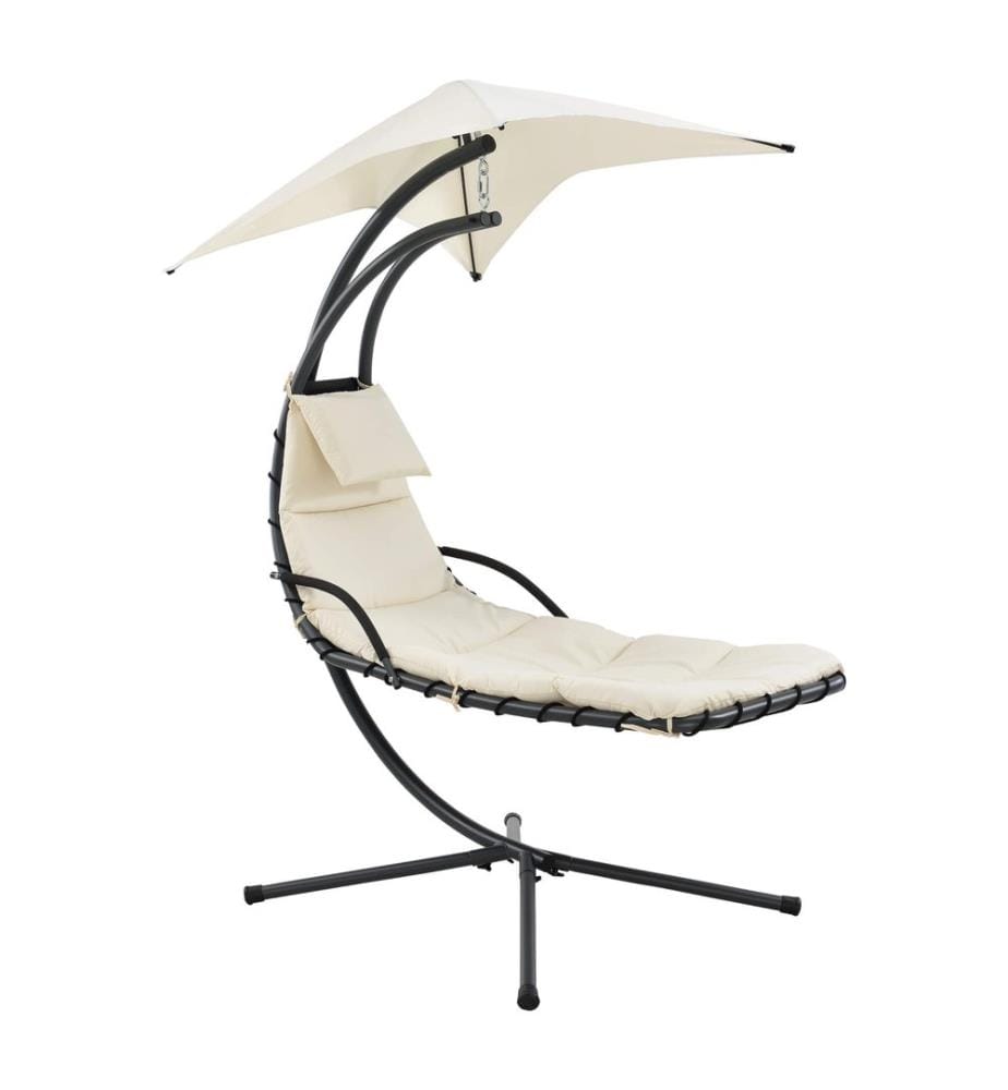 Transat suspendu avec pare-soleil, beige