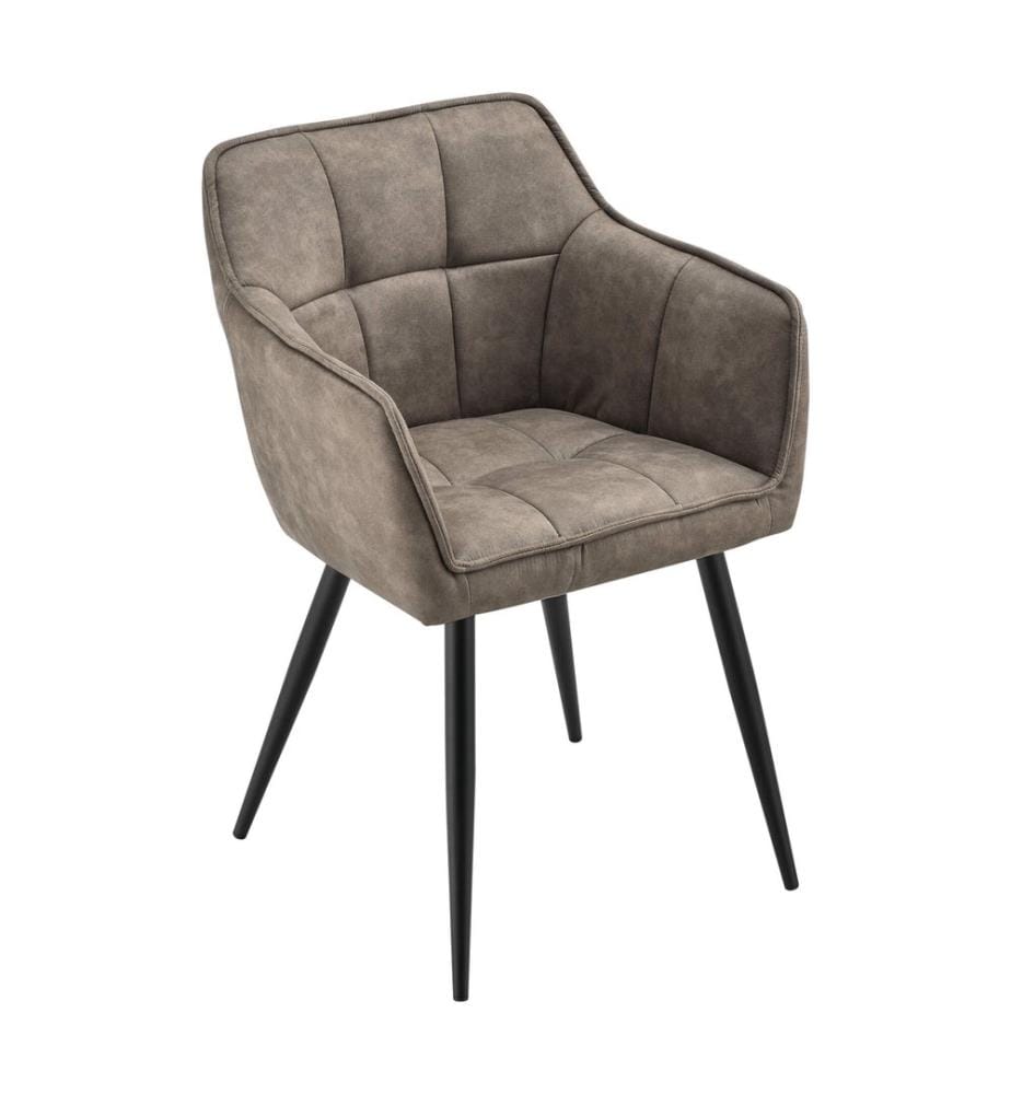 Fauteuil Birmingham 79 x 56 x 54 cm, simili-daim taupe