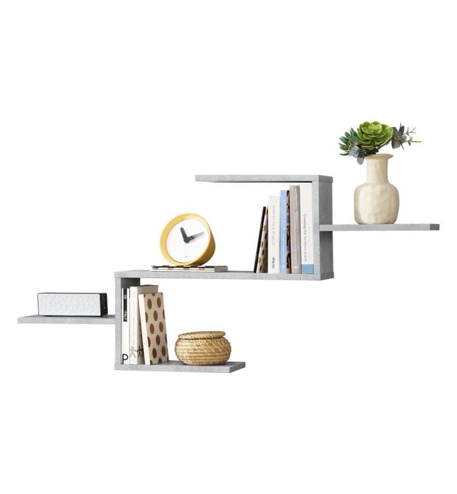 Étagère suspendue Flekkefjord 104 x 14,5 x 49,5 cm avec 5 tablettes