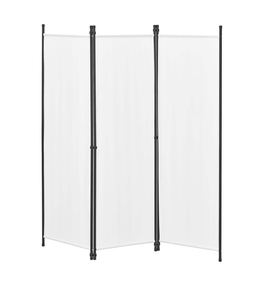 Paravent Huesca, 3 panneaux, 150 x 171 cm, blanc