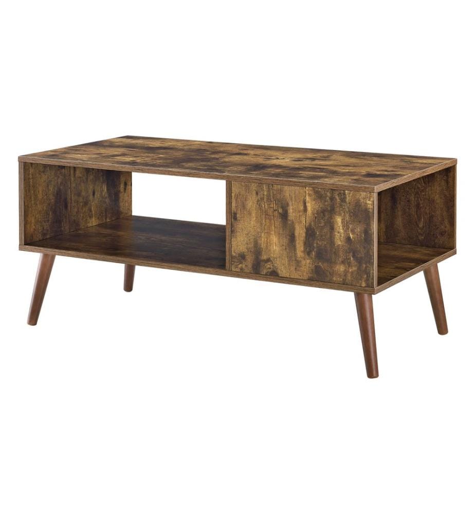 Table basse Karlshamn 45 x 100 x 50 cm, teinte bois foncé