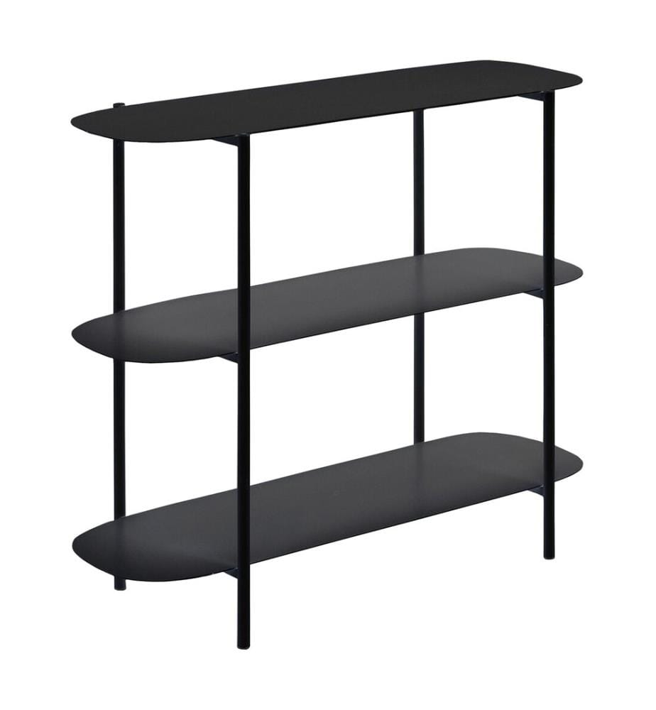 Table d'appoint Enebakk 70 x 90 x 32 cm, noir mat