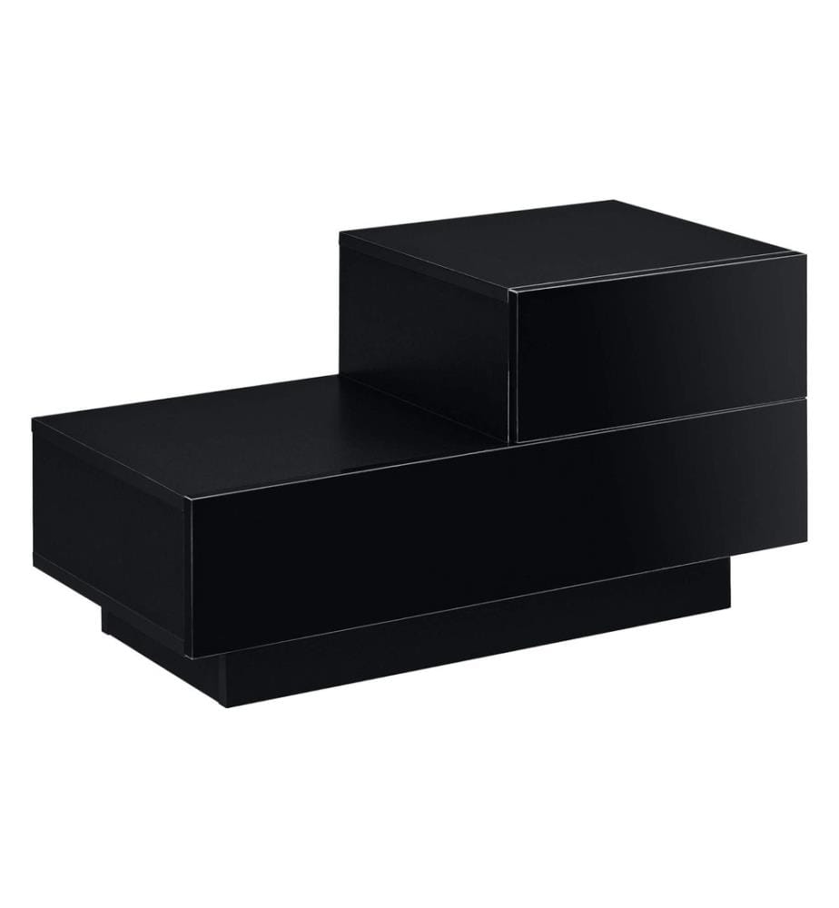 Table de chevet Sebokeng 38 x 70 x 35 cm avec tiroir, noir