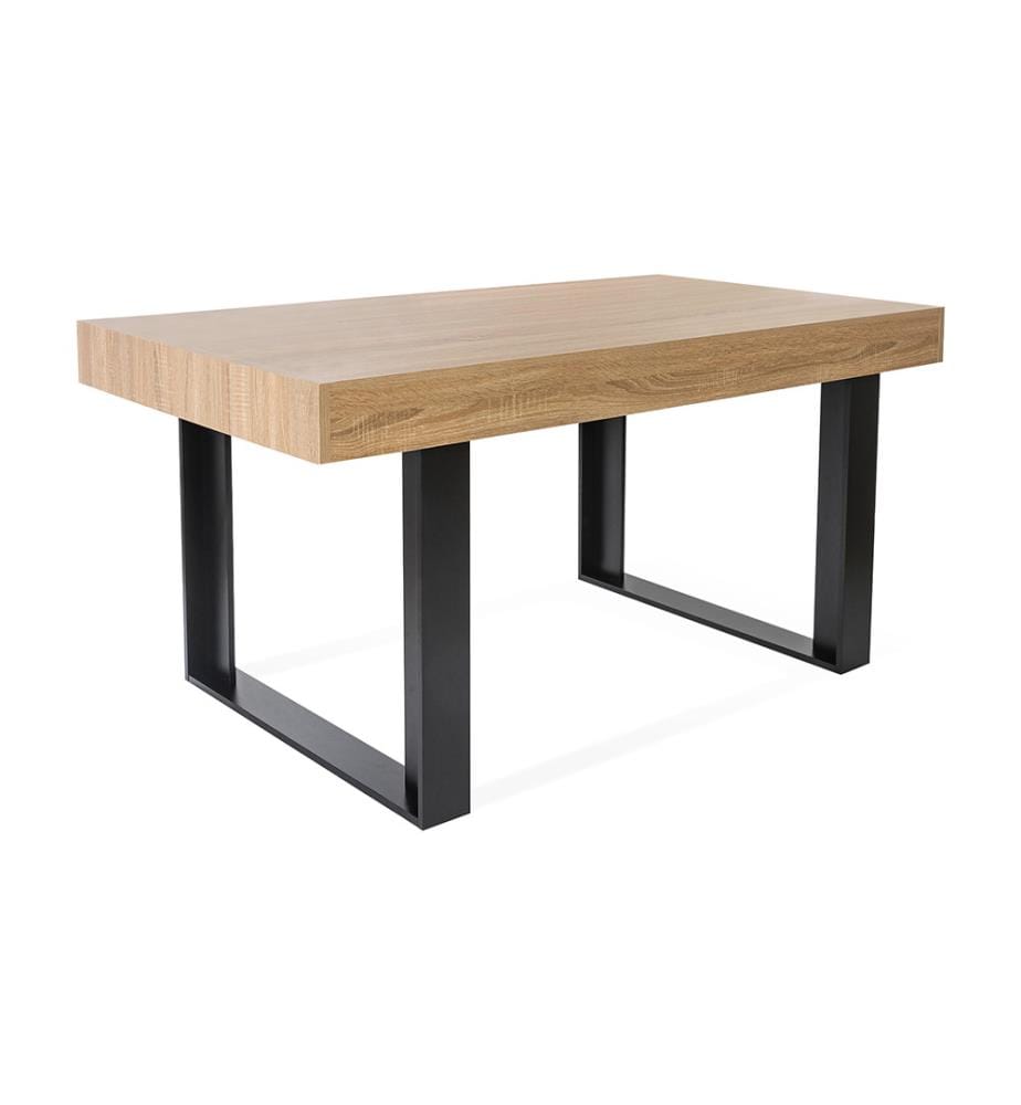 Table de Repas Brixton 160 x 90x 78 cm - Noir
