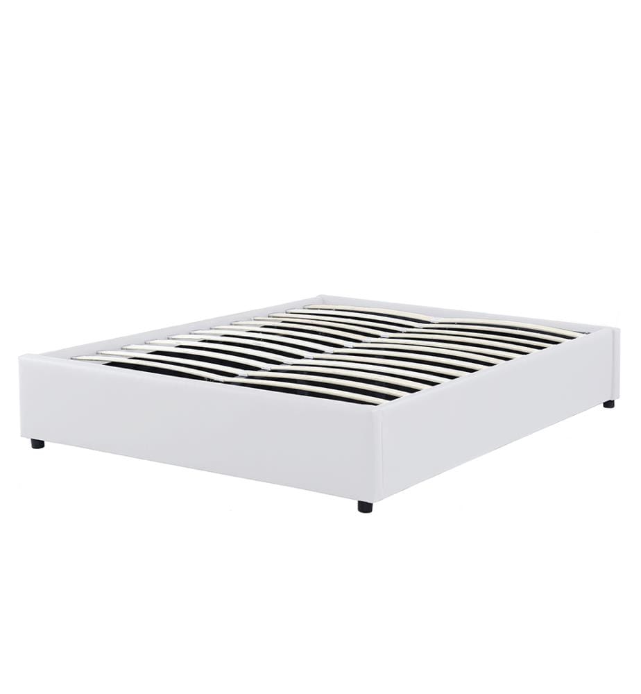 Lit coffre Otto avec sommier 160x200cm - Blanc
