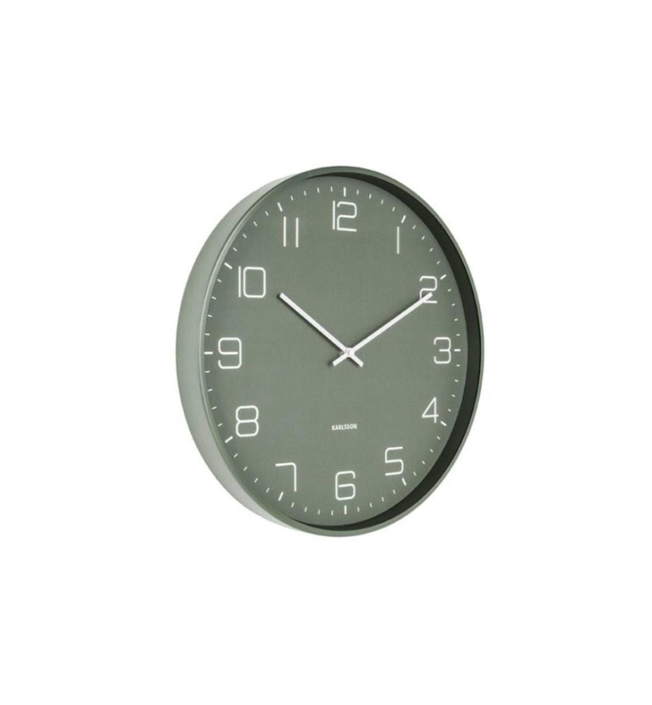 KARLSSON - Horloge murale Lofty Ø 40 cm, Vert