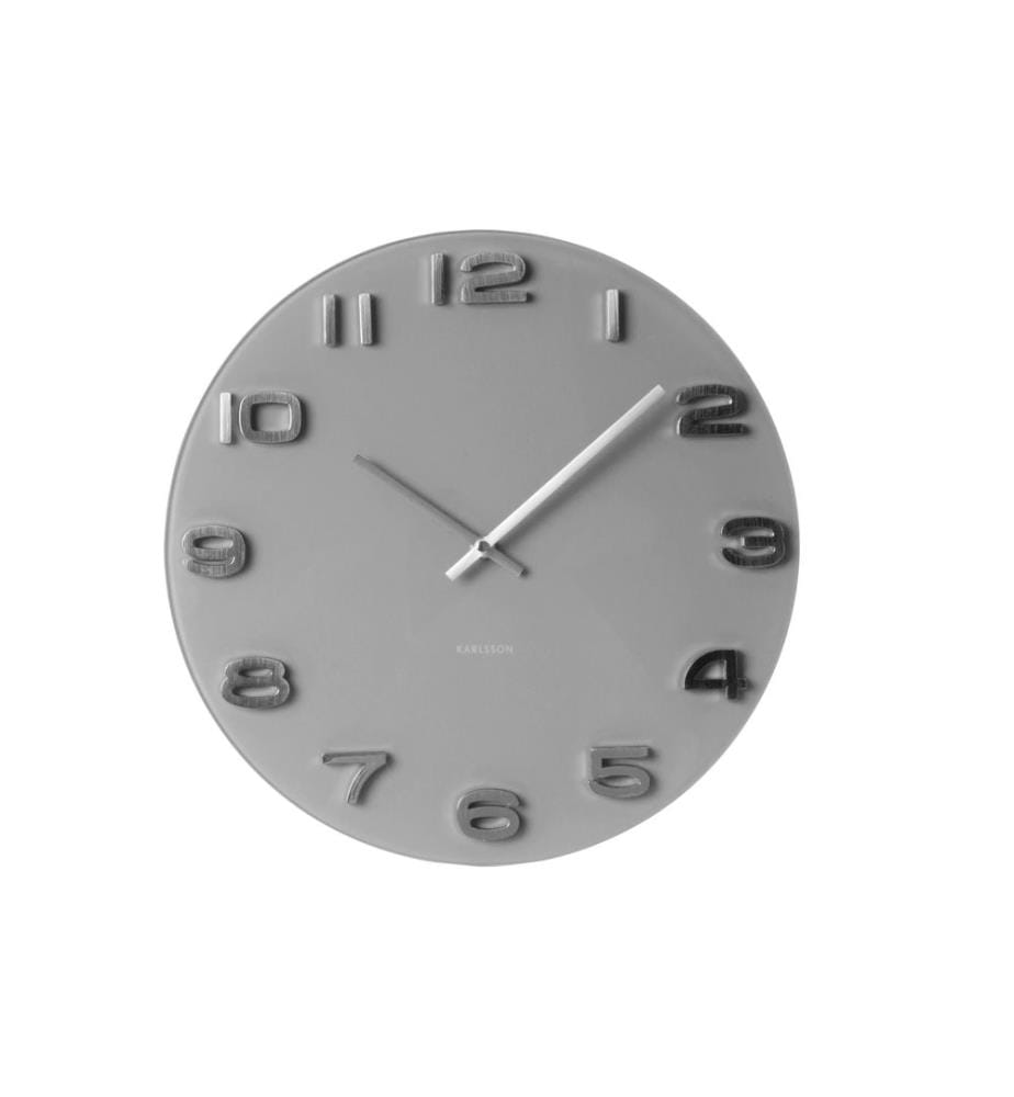 KARLSSON - Horloge murale Vintage Round 35 cm, Gris