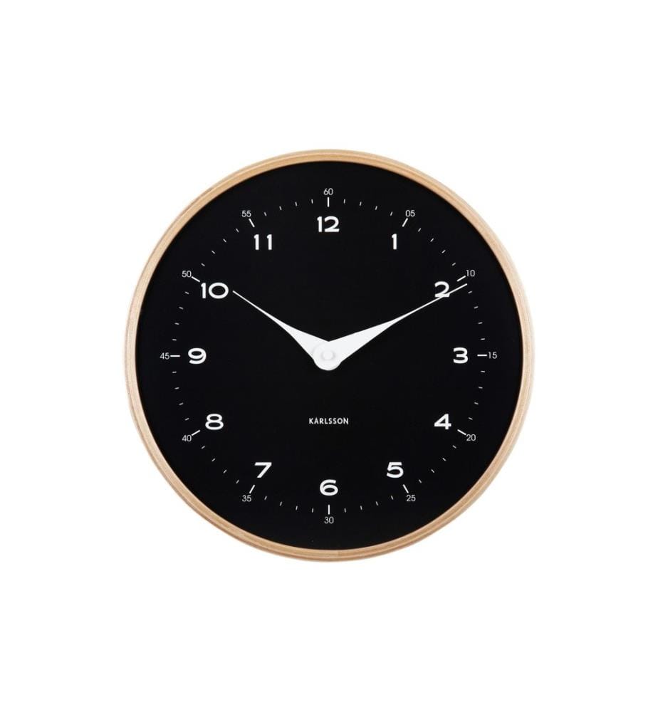 KARLSSON - Horloge murale Osado Dome 30 cm, Noir