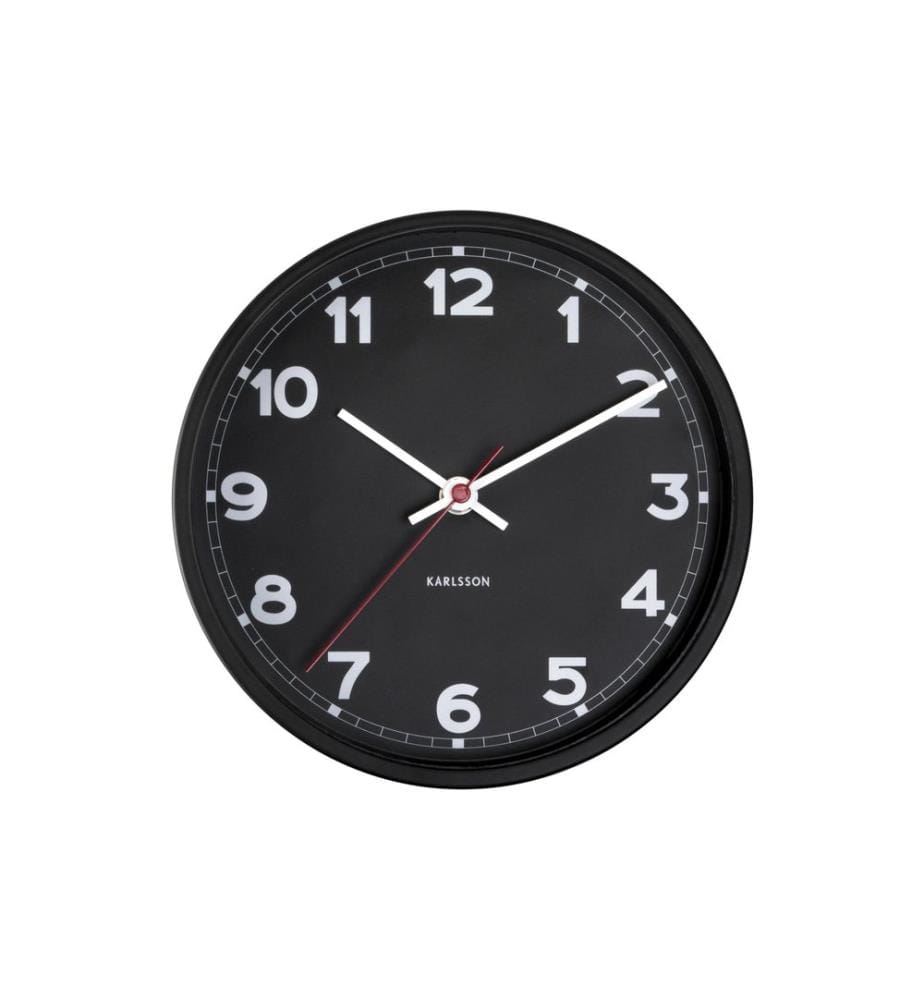 KARLSSON - Horloge murale New Classic Small 20 cm, Noir