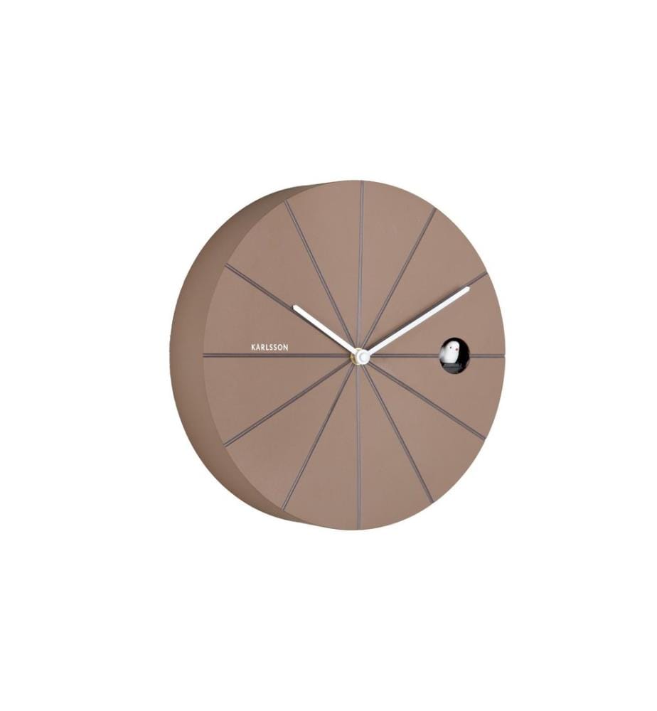 KARLSSON - Horloge murale Destacado 28 cm, Mocha Brown