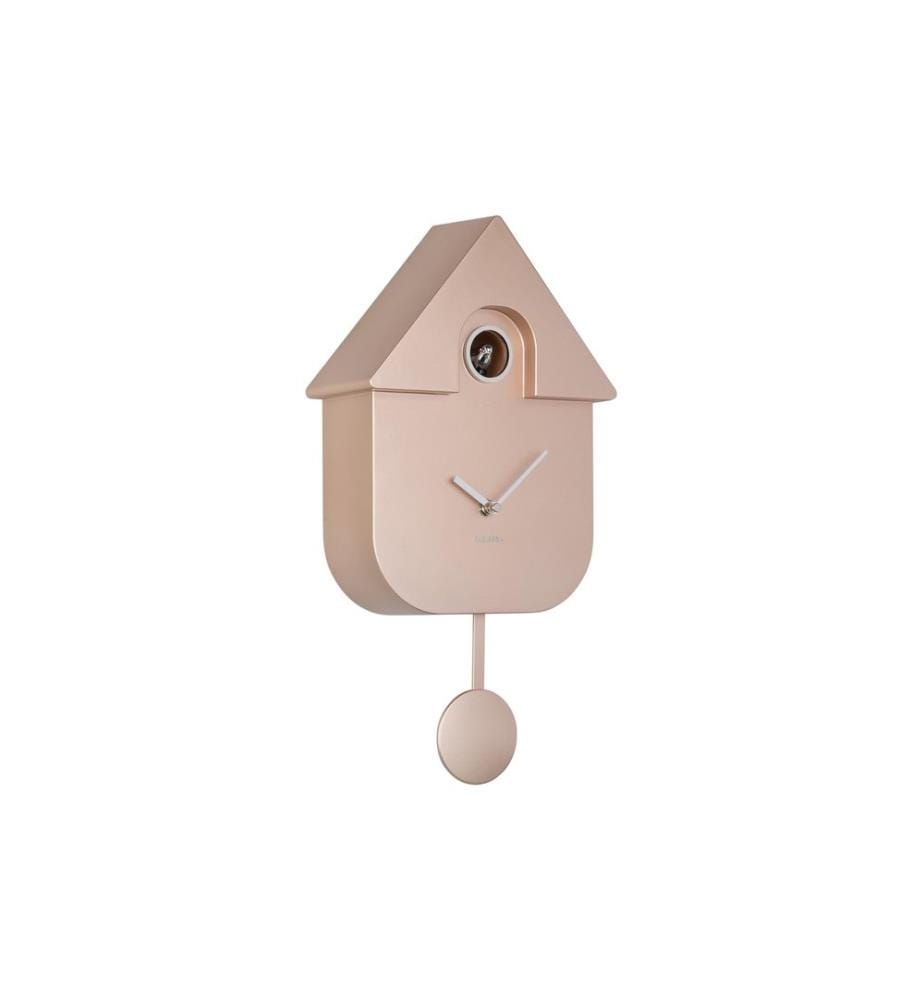 KARLSSON - Horloge murale Modern Cuckoo Metallic Roségold