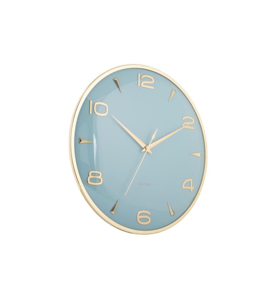 KARLSSON - Horloge murale Sienna Glow Misty Blue