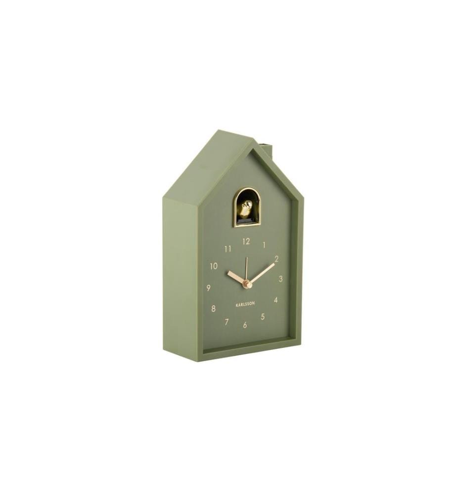KARLSSON - Réveil Modern Cuckoo Oro Luxury Green