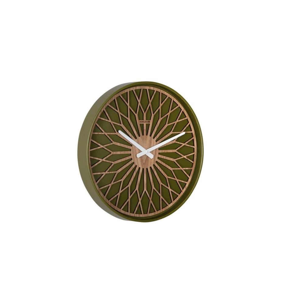 KARLSSON - Horloge murale Girasol 40.6 cm, Vert de luxe