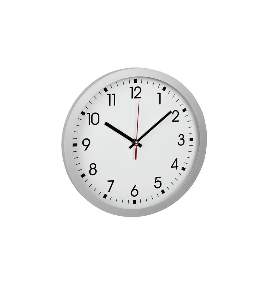 TFA DOSTMANN - Horloge murale Ø 30 cm, Argent