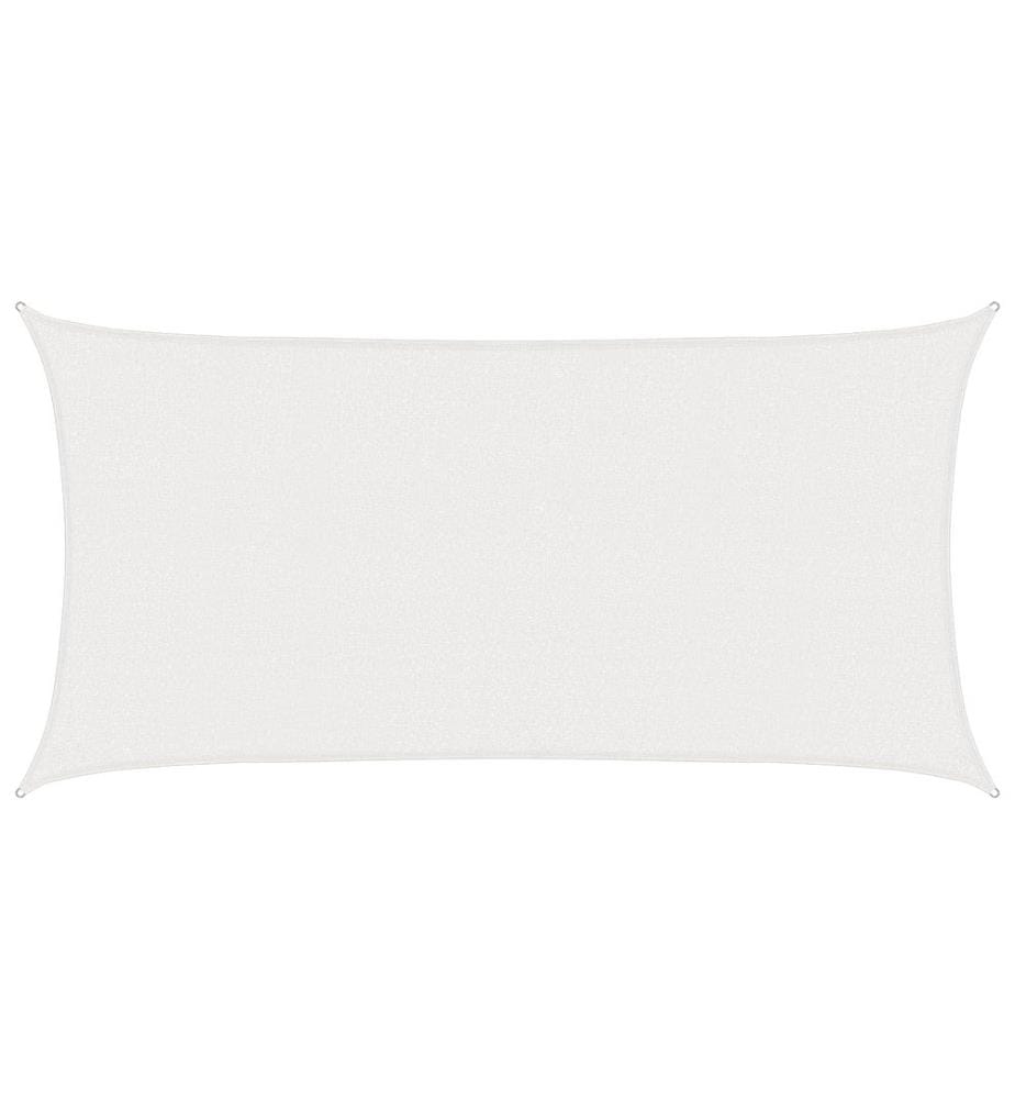 vidaXL Voile d'ombre Blanc 2 x 6 m HDPE