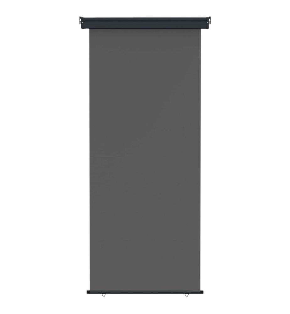 vidaXL Store latéral de balcon 100% polyester fer acier