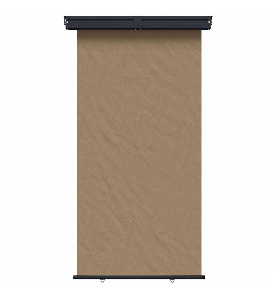 vidaXL Store latéral de balcon 100% polyester fer acier
