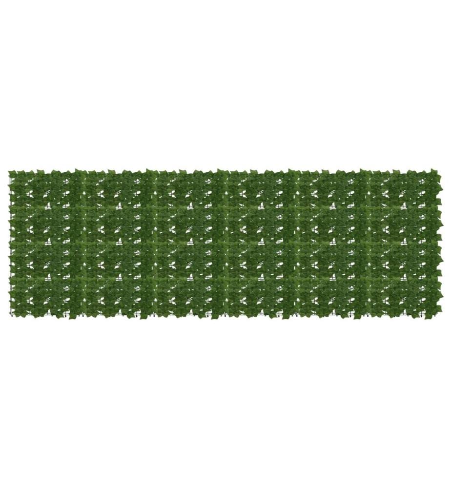 vidaXL Écran de balcon avec feuilles Vert 300 x 100 cm