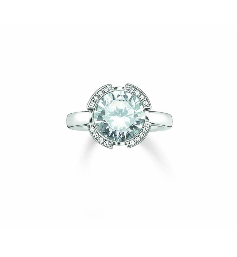 Bague - Solitaire Argent