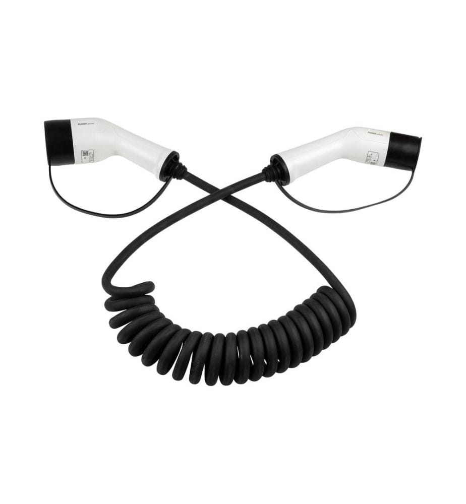 FURBER.POWER - Câble de chargement THOR type 2 11kW 5 m spiralé
