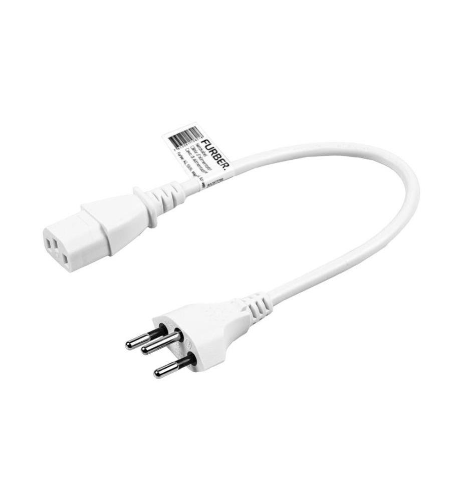 FURBER.POWER - Câbles dalimentation C13-T12 0.2 m Blanc