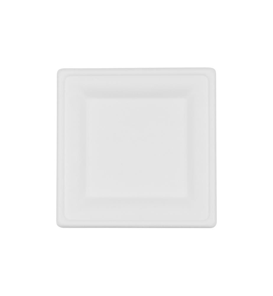 FURBER - Assiettes jetables 20 cm, 50 pièces, blanc