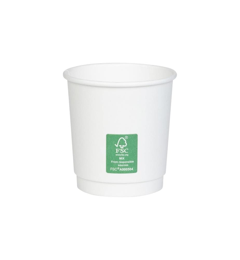FURBER - Tasses à café jetables 120 ml, 50 pièces