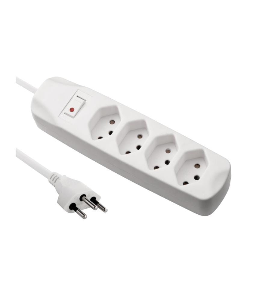 FURBER.POWER - Bloc multiprises 4x T13 avec interrupteur, blanc