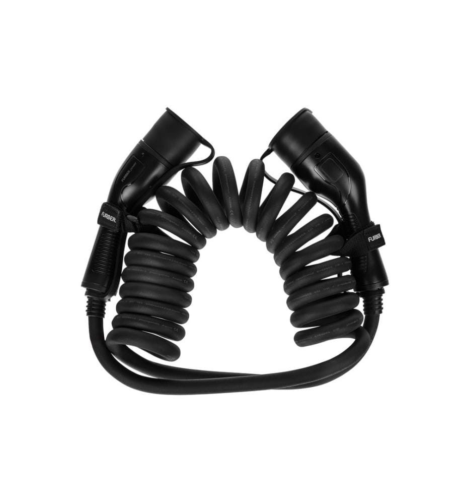 FURBER.POWER - Câble de chargement FREYJA type 2 22 kW 5 m Spirale