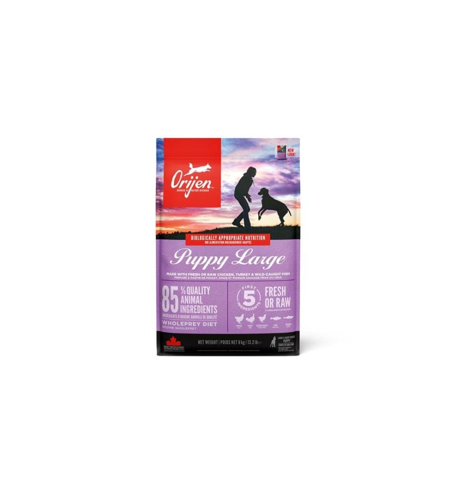 ORIJEN - Alimentation sèche Dog Puppy Large avec volaille, 6 kg