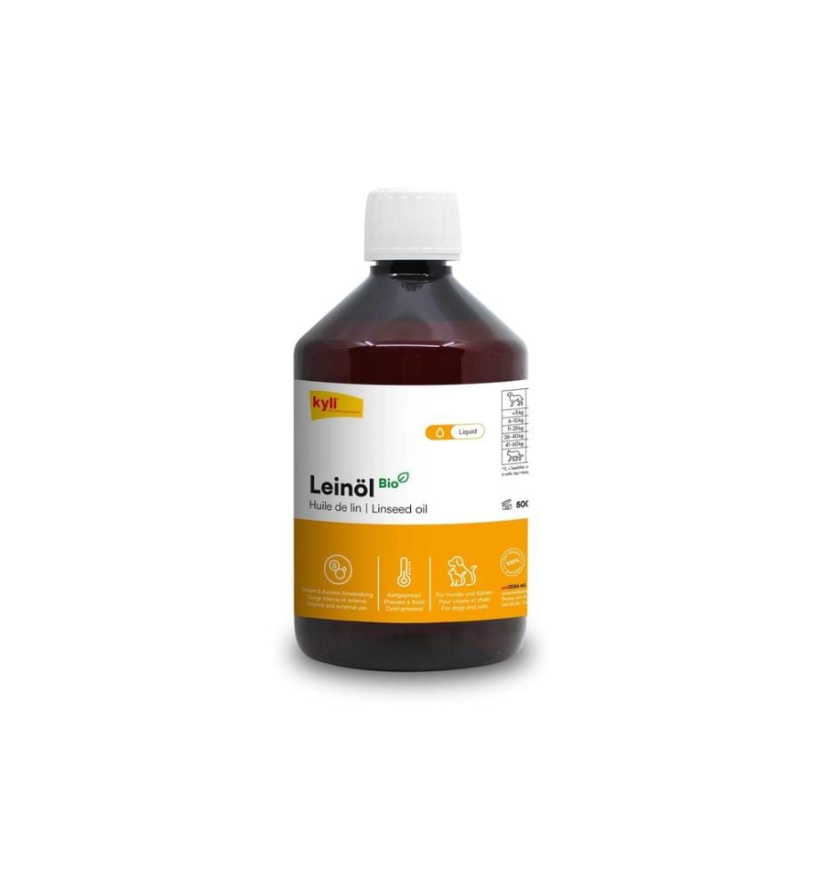 kyli - Supplément alimentaire pour chiens Huile de lin, 500 ml