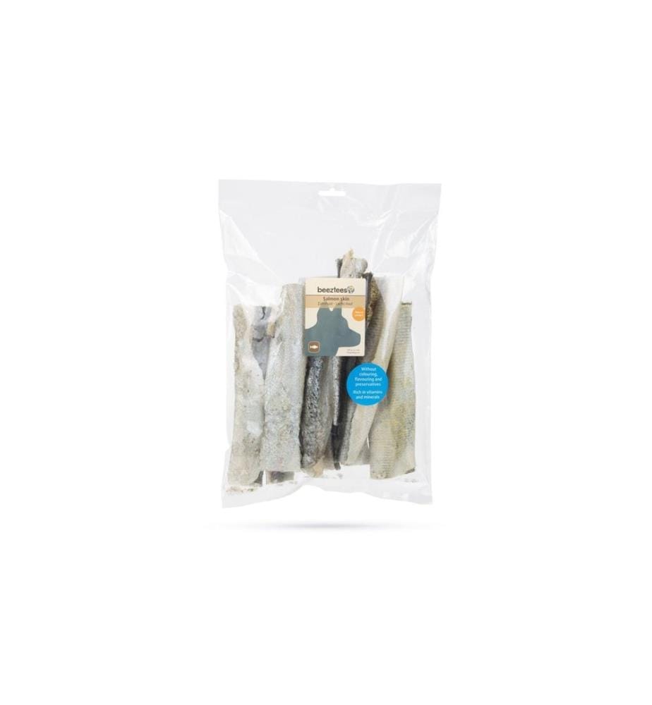 BEEZTEES - Produit à mâcher Peau de saumon, 150 g