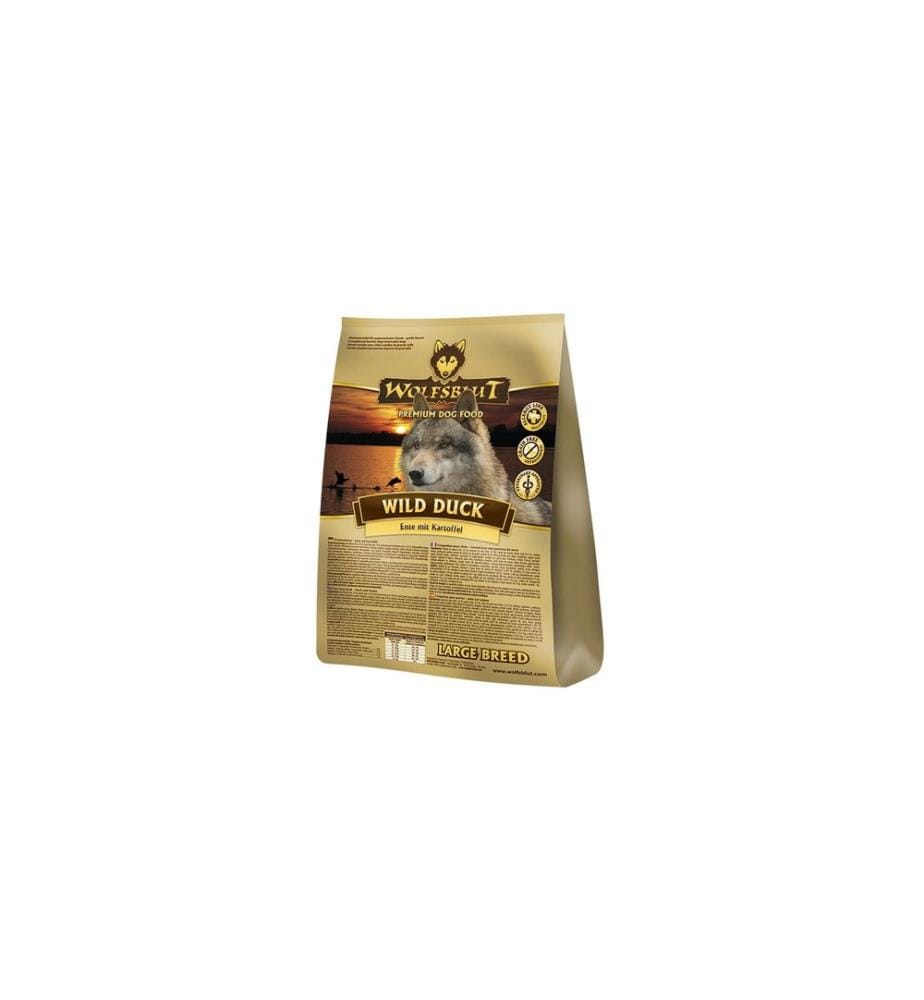 WOLFSBLUT - Alimentation sèche Dog Wild Duck Large Breed, 12.5 kg