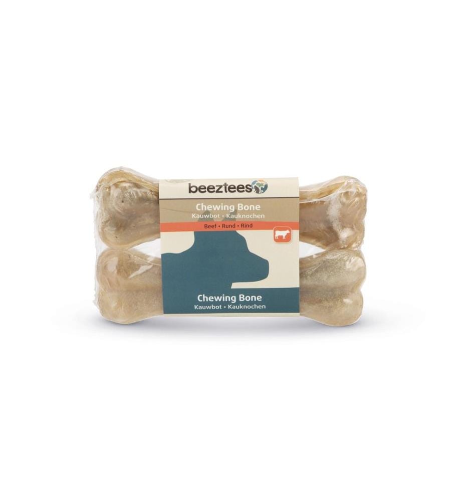 BEEZTEES - Os à mâcher Peau de buf, 14 cm, 2 pièces