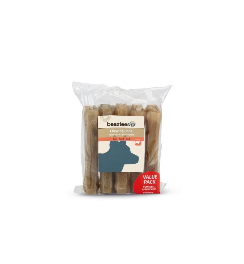BEEZTEES - Os à mâcher Peau de buf, 14 cm, 5 pièces