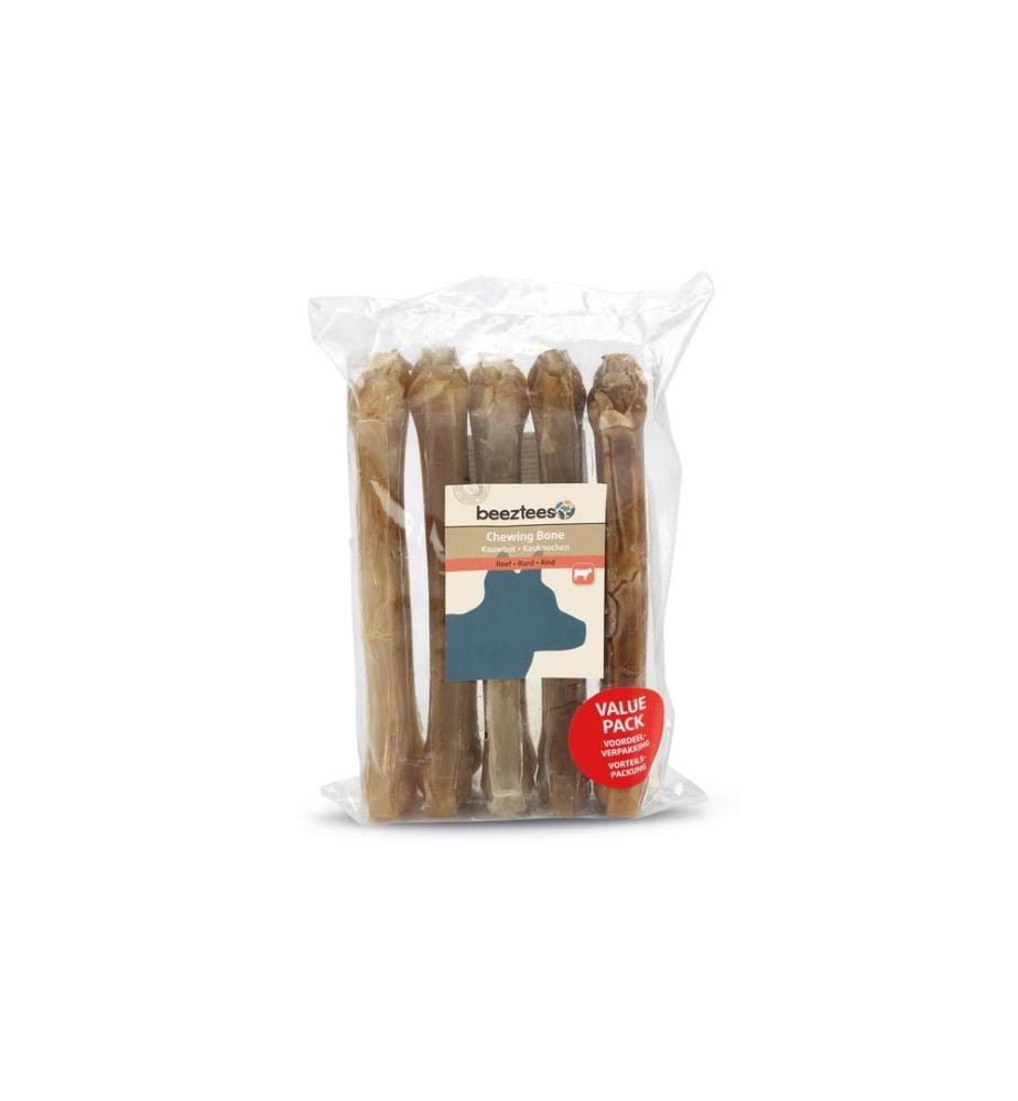 BEEZTEES - Os à mâcher Peau de buf, 21 cm, 5 pièces