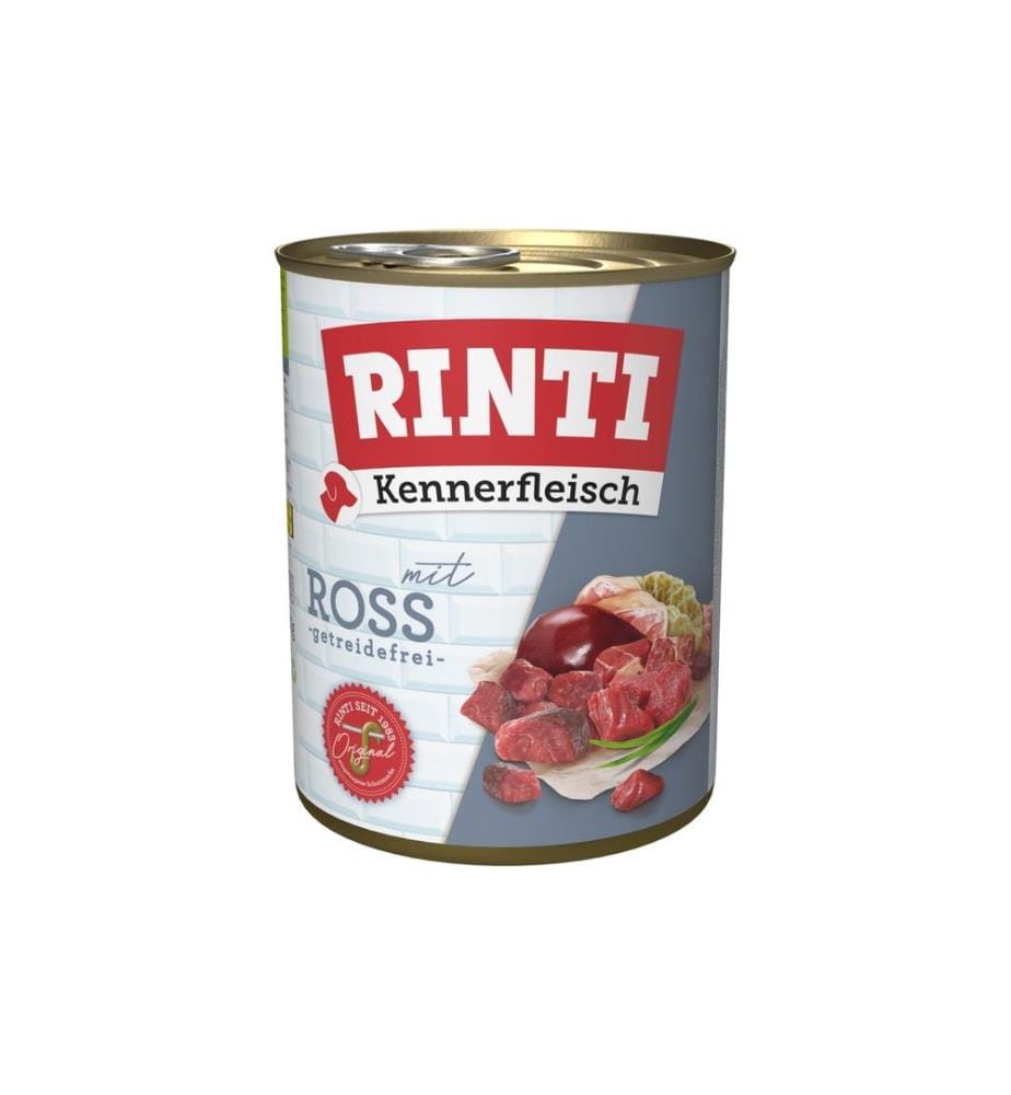 Rinti - Alimentation humide Kennerfleisch pur boîte Ross, 800 g