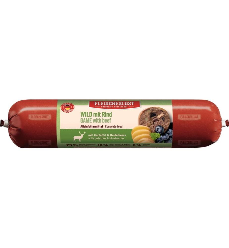 FLEISCHESLUST - Alimentation humide Classic Wild, 400 g