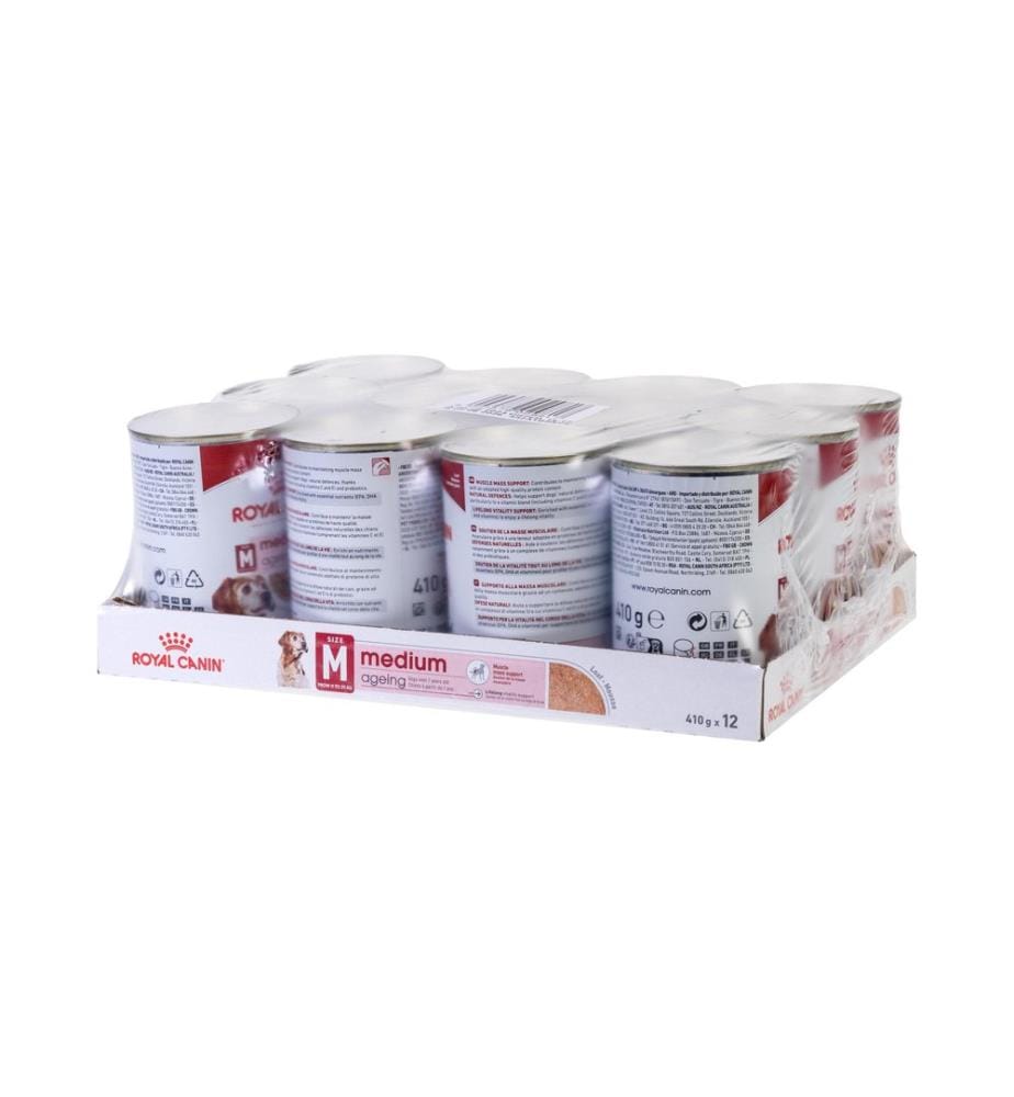 ROYAL CANIN - Alimentation humide Mousse moyenne de vieillissement, 12 x 410 g