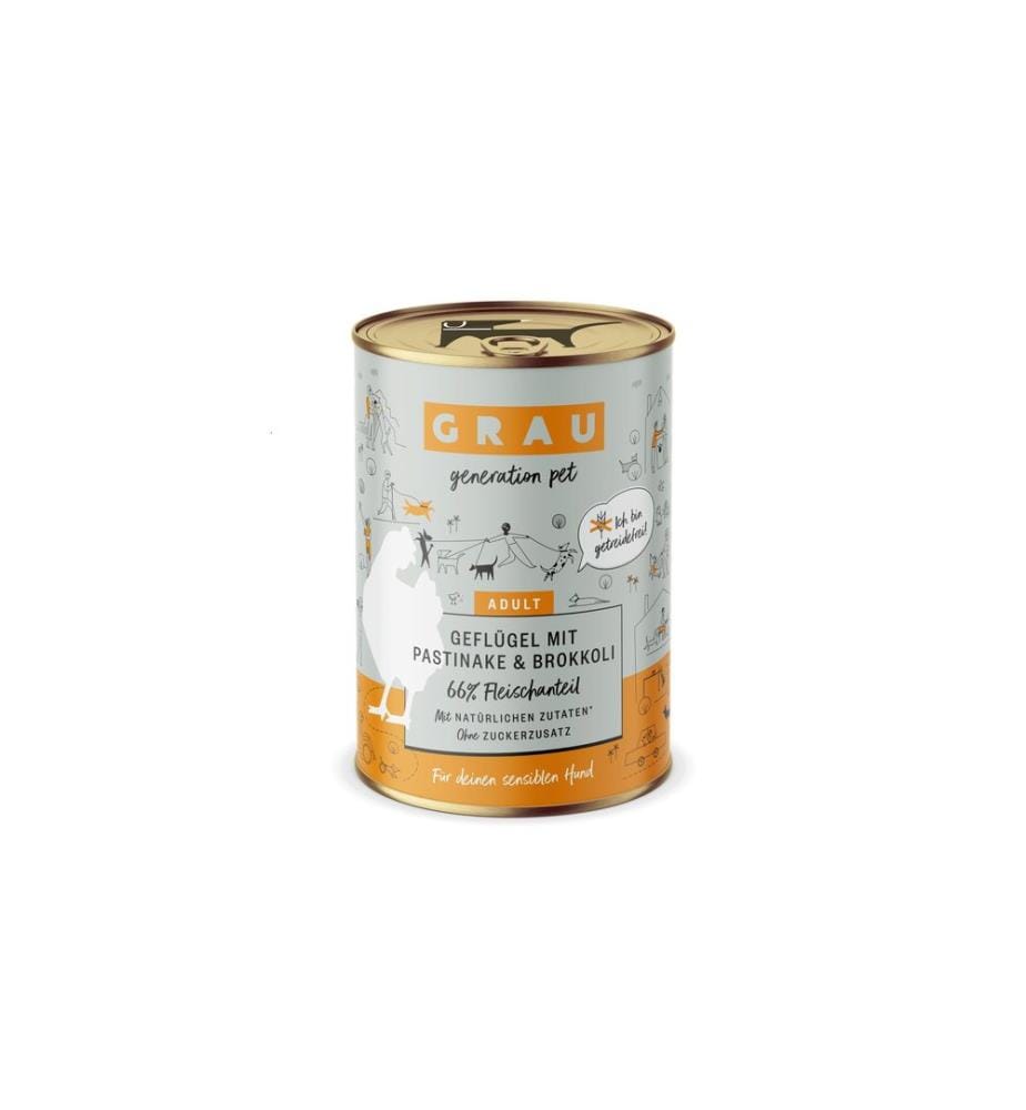 Grau - Alimentation humide Volaille, panais, brocoli 400 g