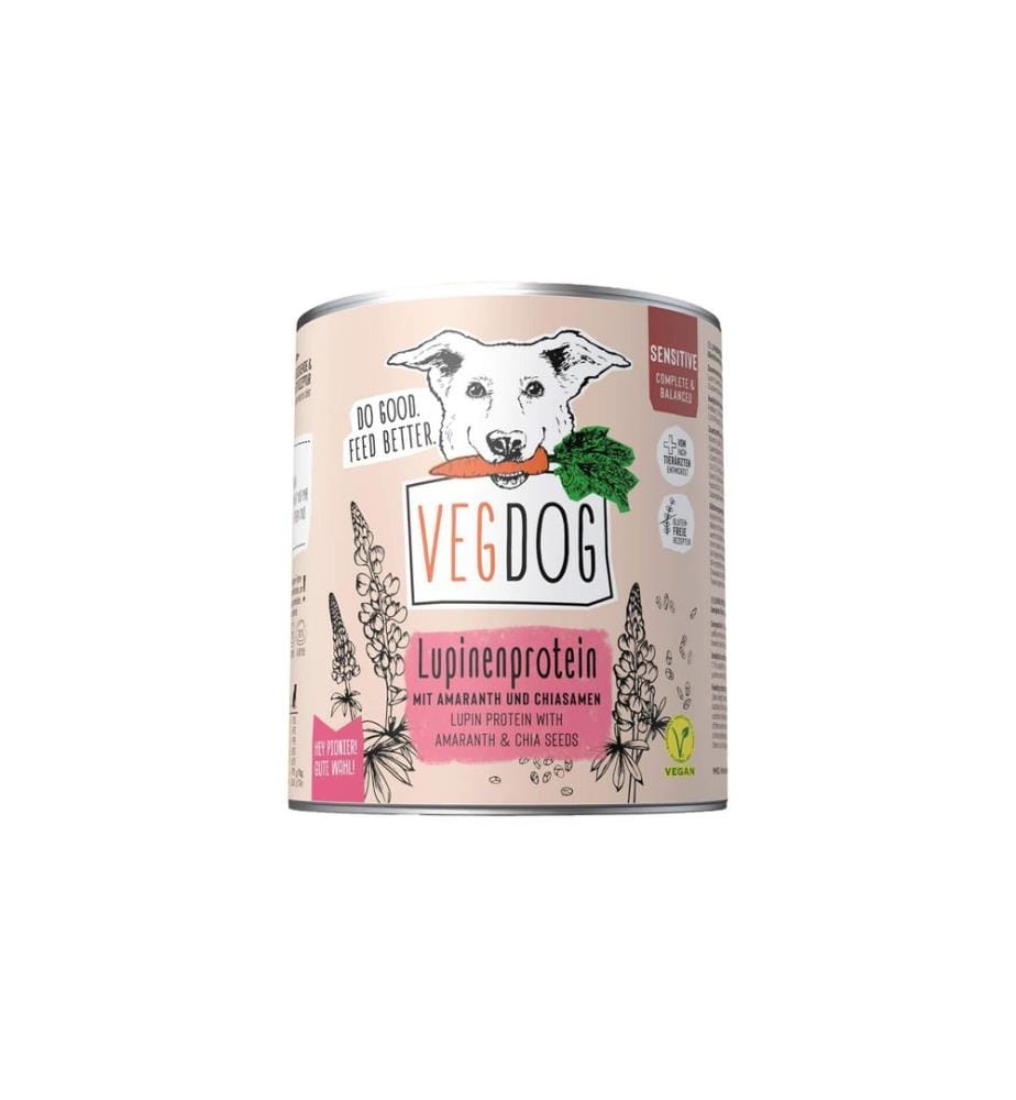 Vegdog - Alimentation humide Protéine de lupin sensible 800 g