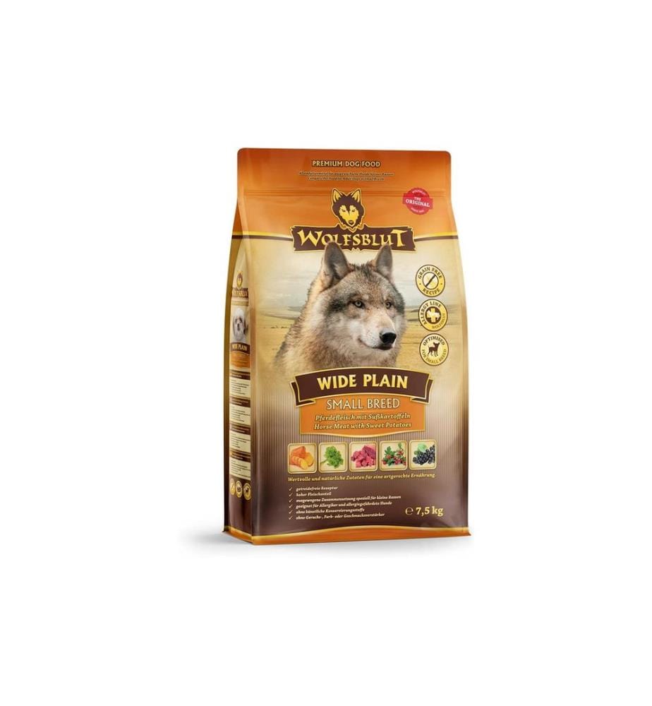 WOLFSBLUT - Alimentation sèche Dog Small Breed Wide Plain Adult, 7.5 kg