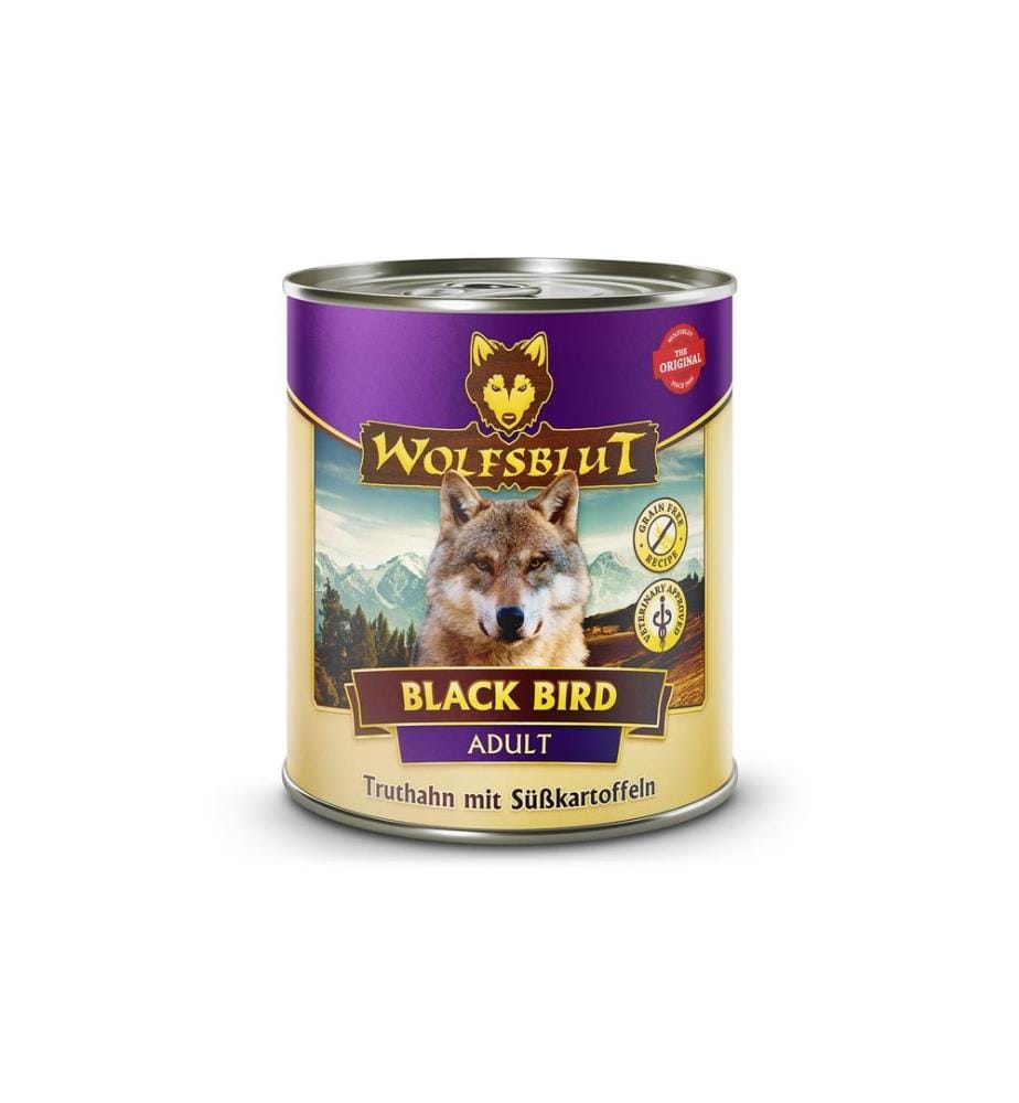 WOLFSBLUT - Alimentation humide Dog Black Bird, 800 g