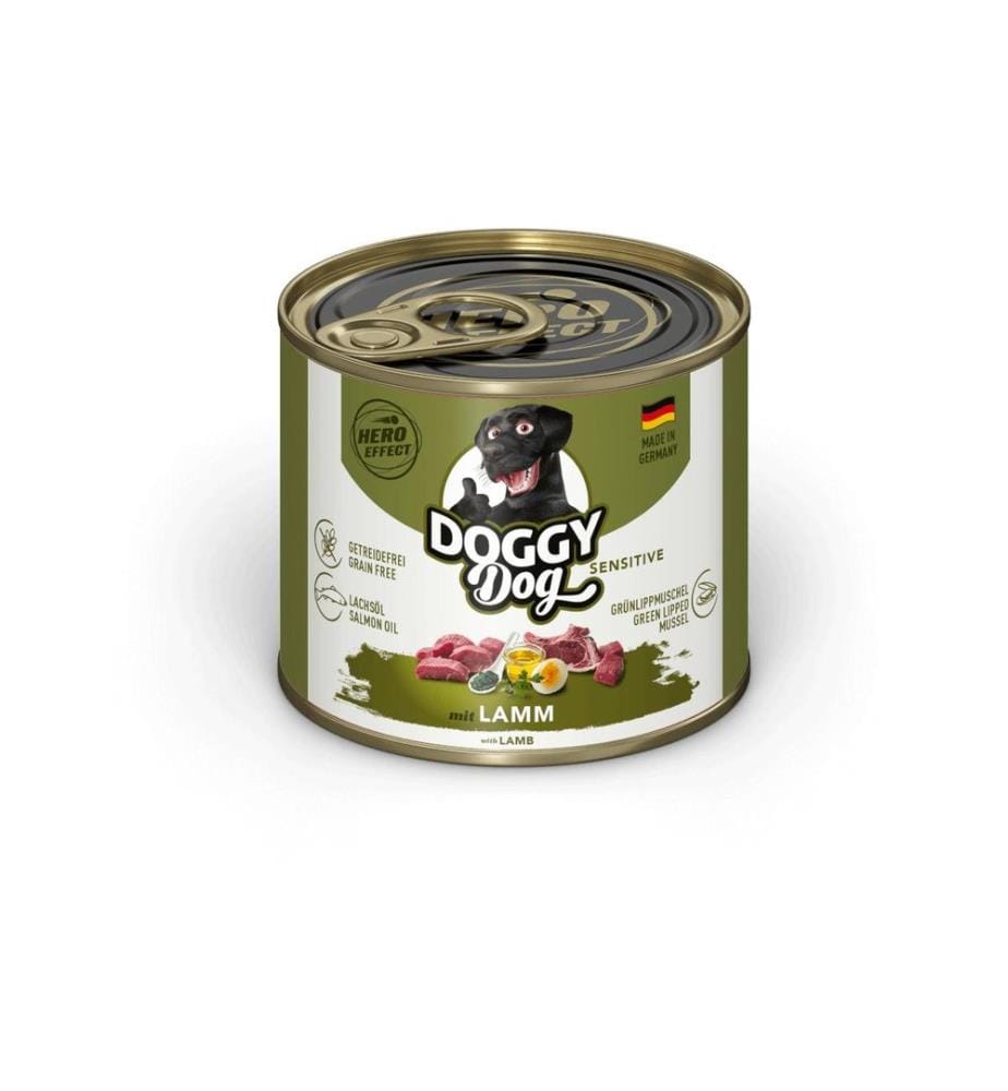DOGGY Dog - Alimentation humide Boîte Agneau Sensitive 200 g